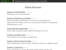 Tablet Screenshot of fabien.potencier.org